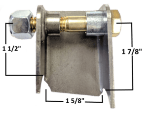 Angled Coil Over Mount, Right side