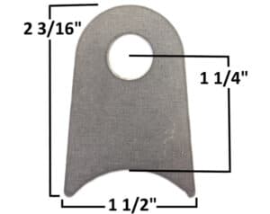 High-quality machining metal part with detailed measurements for industrial use.