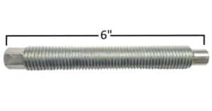 High-quality 6-inch precision screw shaft for industrial machinery and manufacturing needs.