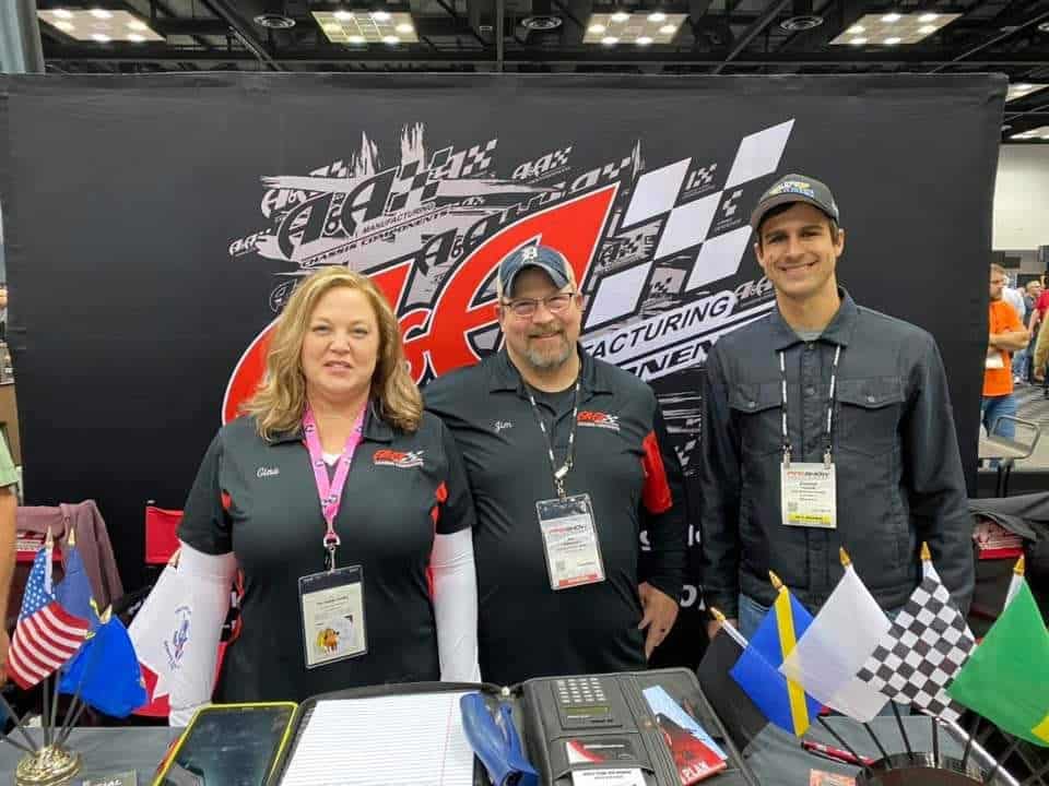 High-quality manufacturing company at racing event.