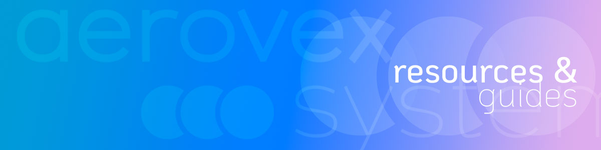 Graphic featuring Aerovex Systems logo and the words Resources & Guides. Gradient background with shades of blue to purple. Read more at Aerovex Systems (aerovexsystems.com)