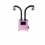 A pink rectangular machine with two black flexible hoses extending upwards, each ending in a circular nozzle. The front panel has a screen and buttons, and the device is on small wheels against a white background. Read more at Aerovex Systems (aerovexsystems.com)