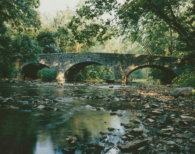 973px Maclays Mill Twin Bridge East West Spanning Conodoguinet Creek