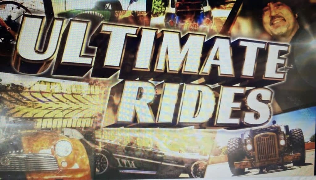 Colorful sign for Ultimate Rides at All Speed Customs.