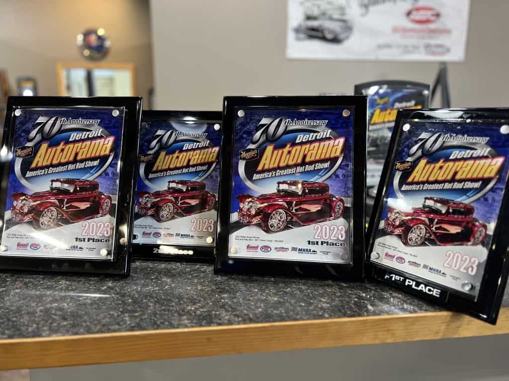 Awards won by All Season Innovations at Detroit AutoRama 2023.