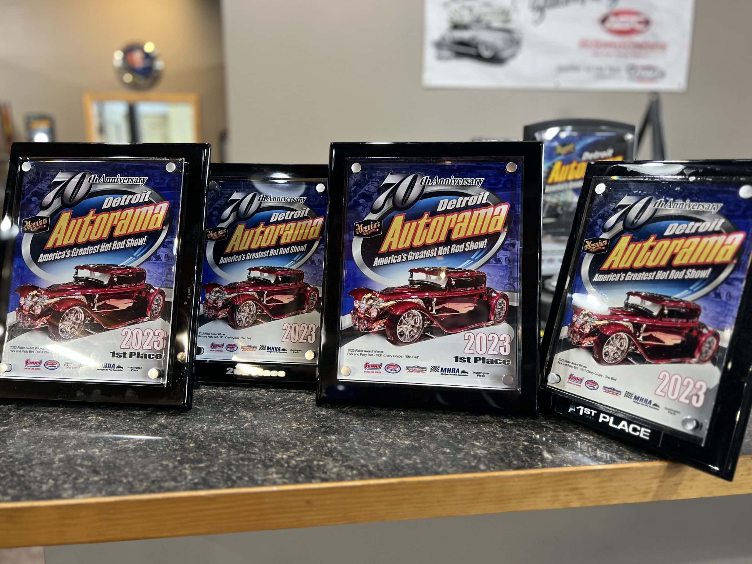 Awards won by All Season Innovations at Detroit AutoRama 2023.