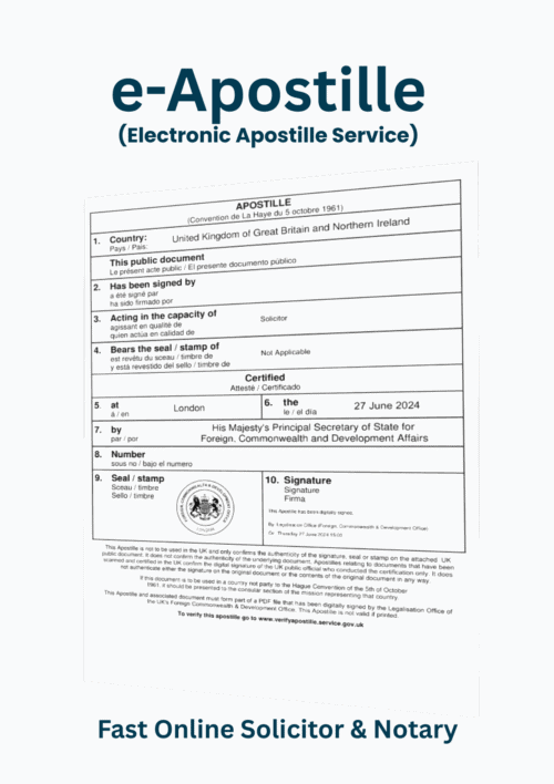 e-Apostille Service