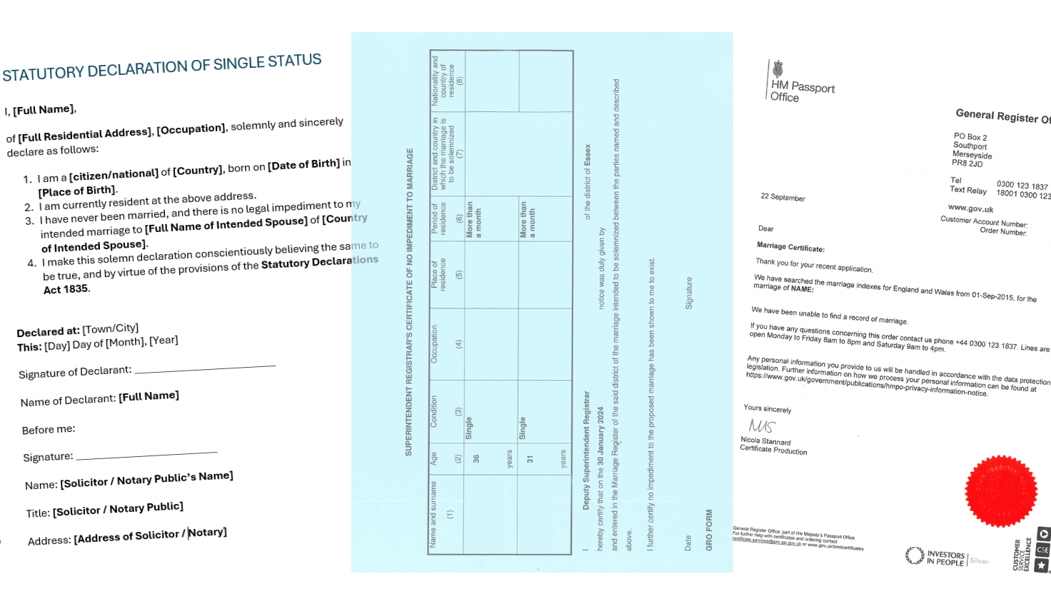 types of single status documents