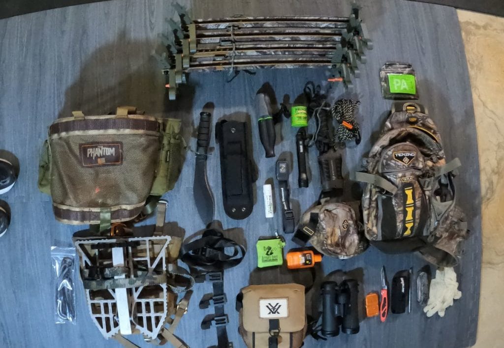 My saddle hunting gear ready for archery season.