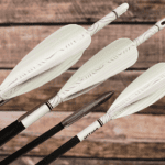 Right helical 4-fletch heavy arrows.