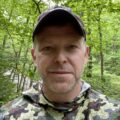 Mike wearing a Forloh Solair Insect Shield Lightweight Hoodie.