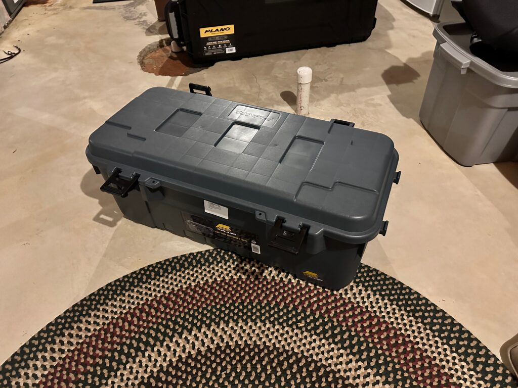 Plano Sportsmans Trunk in my basement