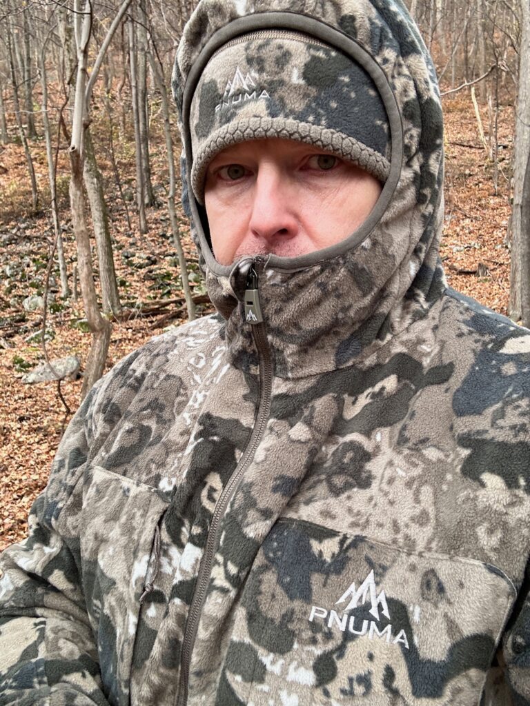 This is me bundled up in the Pnuma Vintis jacket.