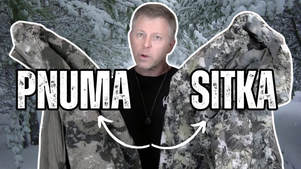 Sitka Fanatic vs Pnuma Highpoint jackets. Cold weather bow hunting comparison.