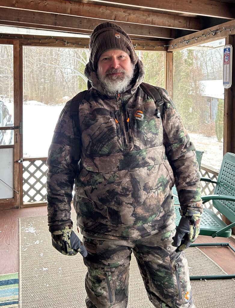 Scentlok Divergent Review - Mike after hunt at the cabin