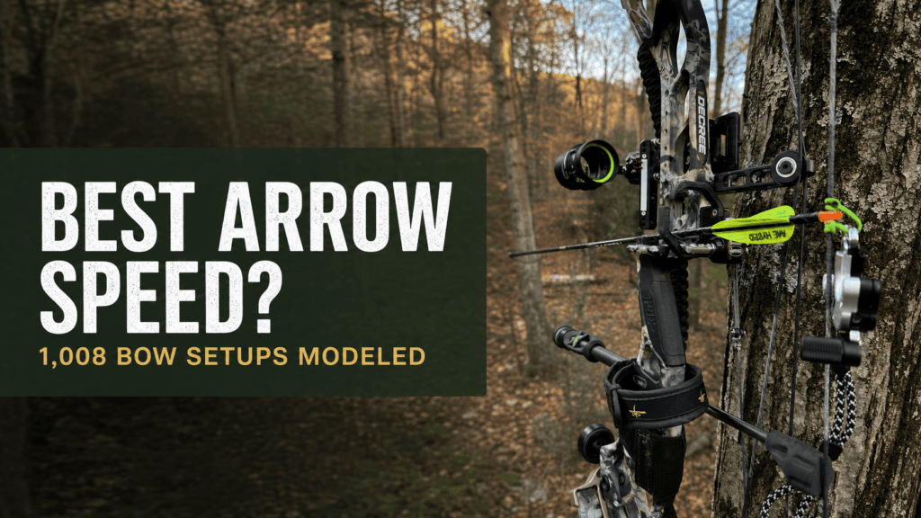 Best arrow speed for hunting based on 1,008 modeled bow-and-arrow setups