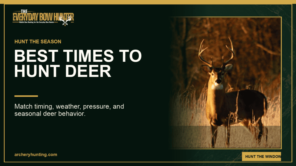 Mature buck moving during a prime deer hunting window