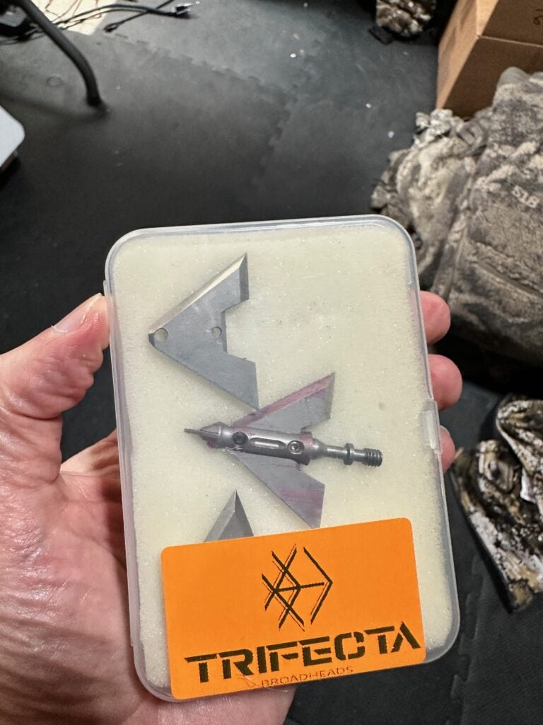 My 125-grain Trifecta Tank mechanical broadheads