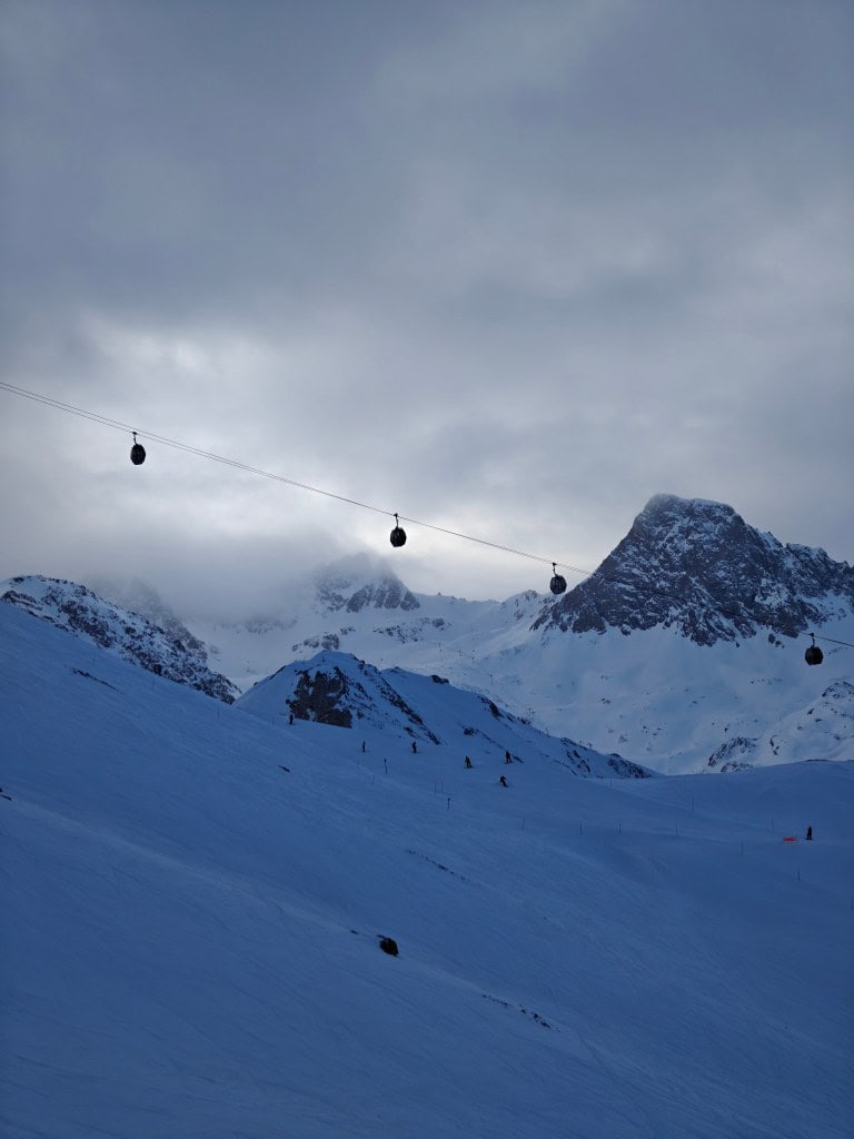 Tignes Mountain Scenery Winter