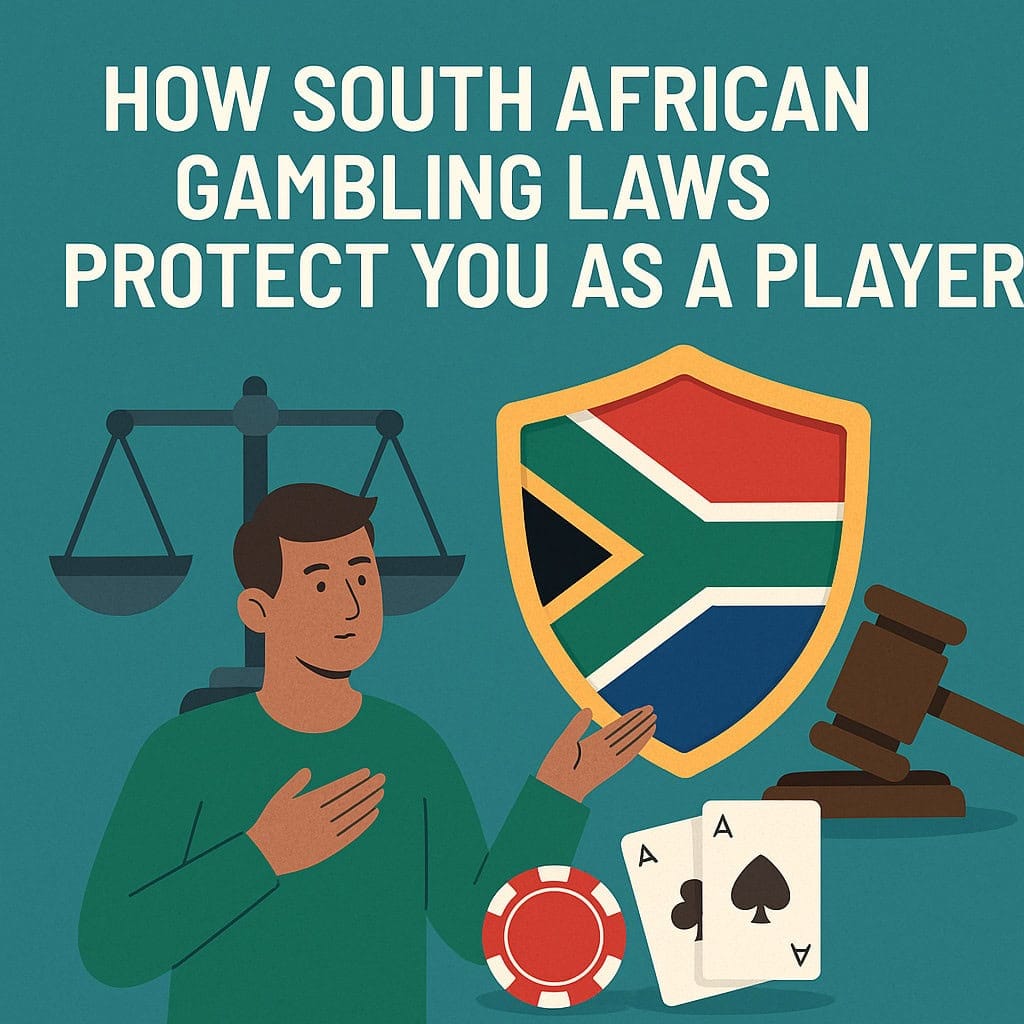 Illustration showing South African gambling laws protect you as a player online