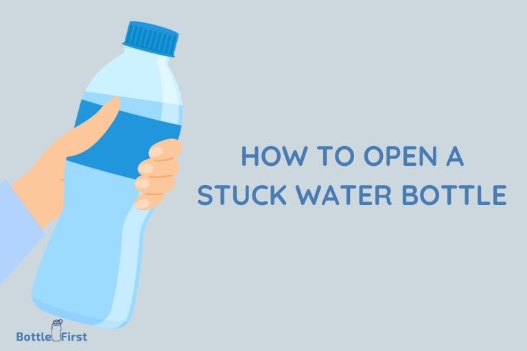 how to open a stuck water bottle