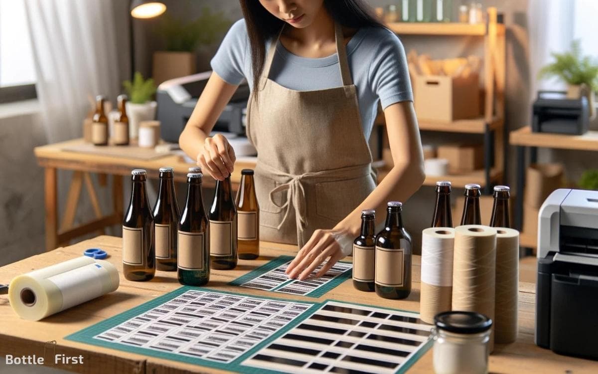 how to label glass bottles