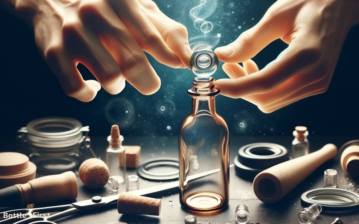 how to remove glass stopper from bottle