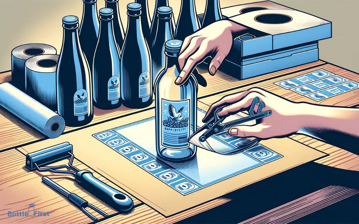 Applying Labels to Glass Bottles