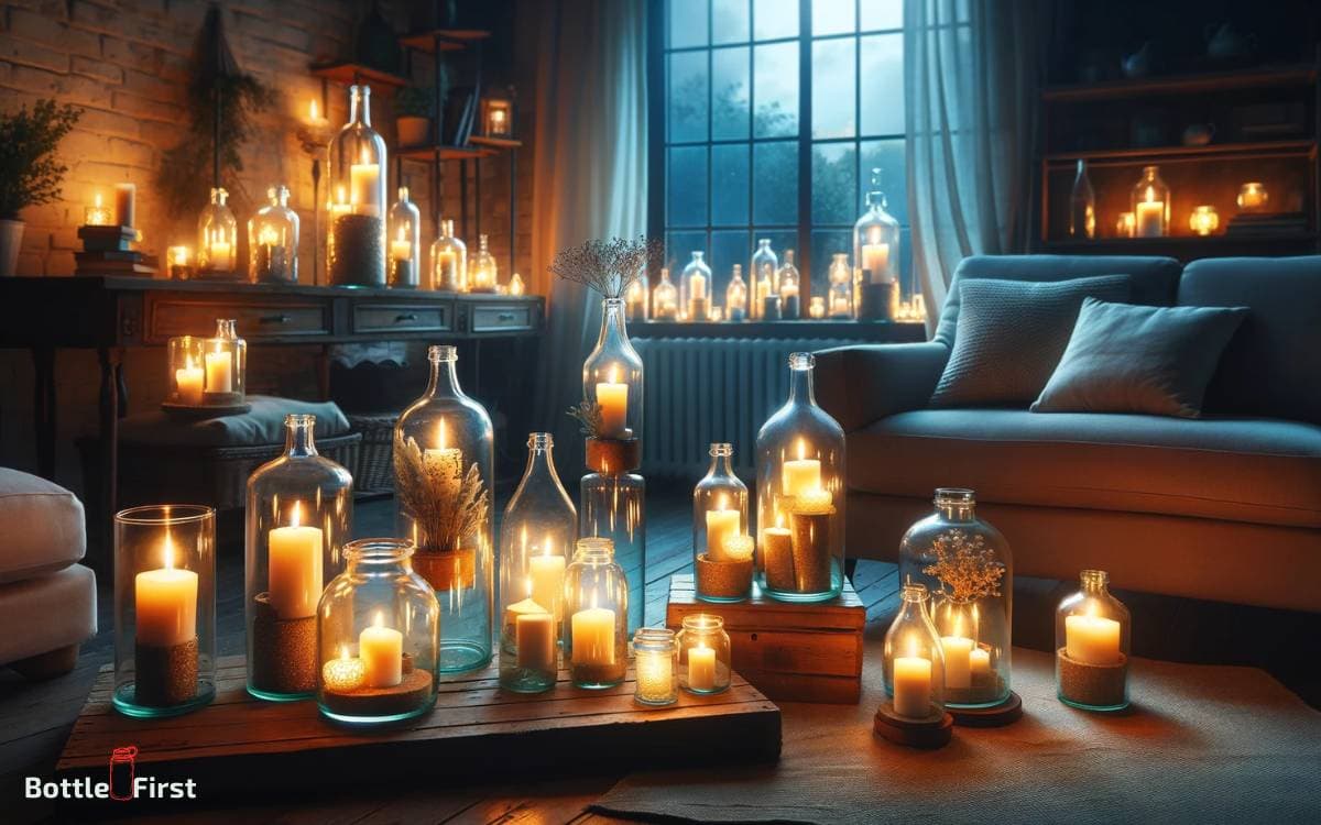 Transforming Glass Bottles Into Candle Holders