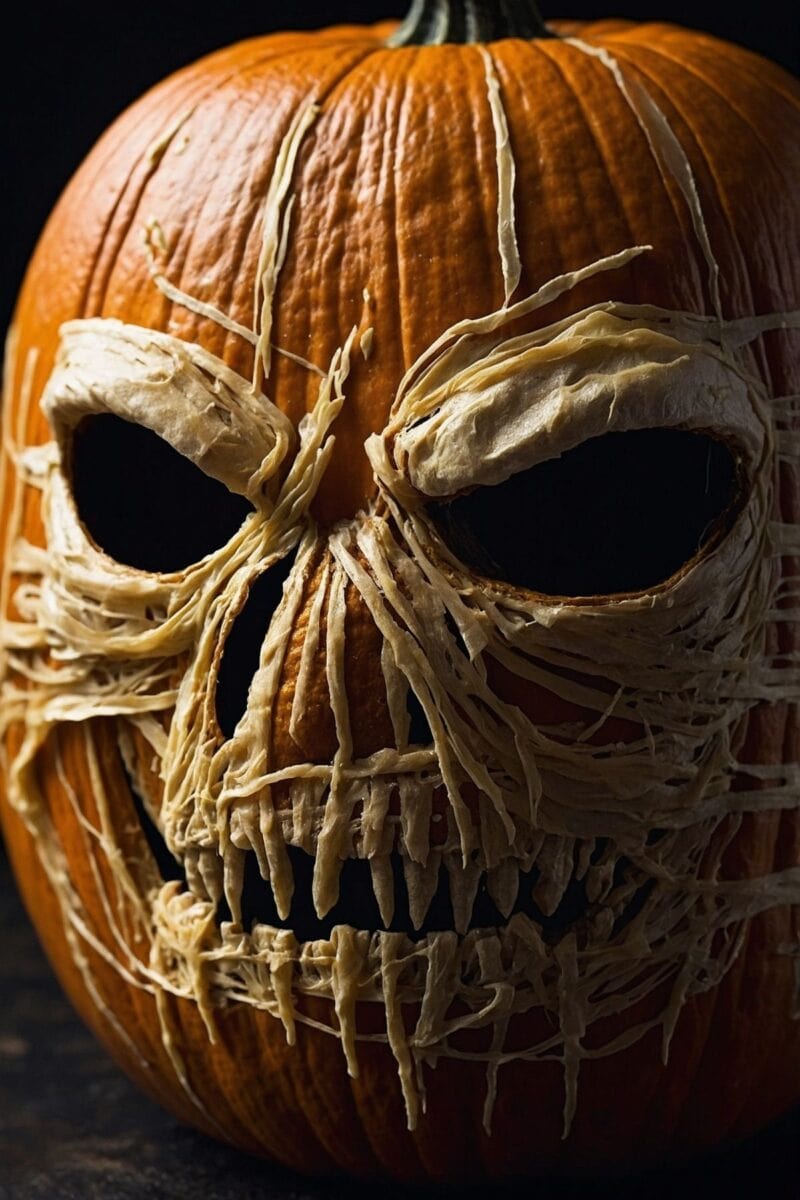 Mummy Wrapped Pumpkin ()