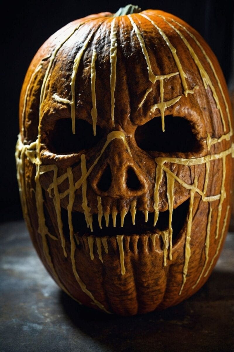 Mummy Wrapped Pumpkin ()