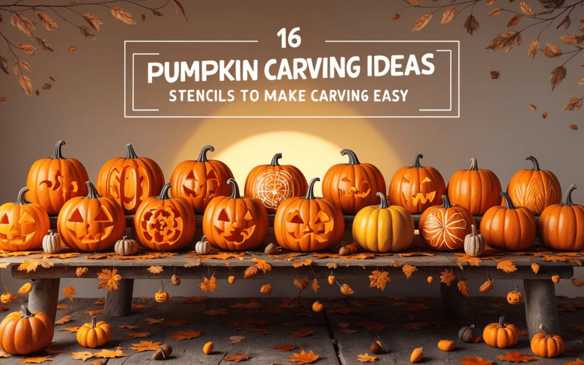 16 Pumpkin Carving Ideas Stencils to Make Carving Easy