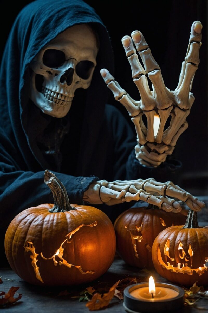 Skeleton Hands Reach ()