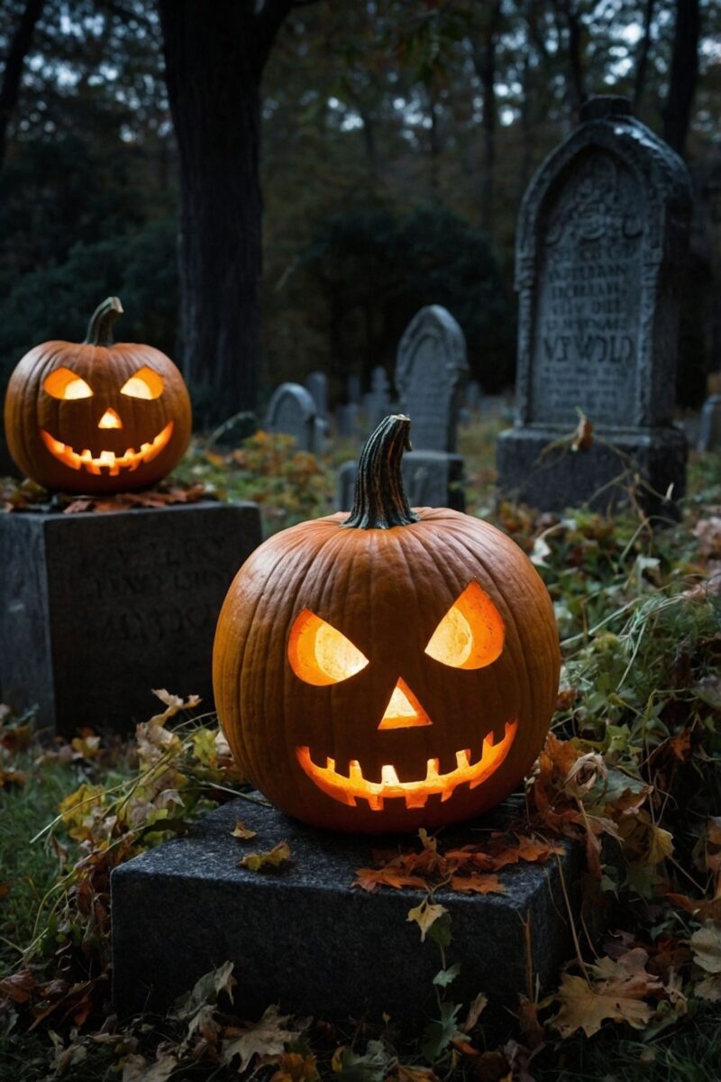 Spooky Graveyard Tableau ()