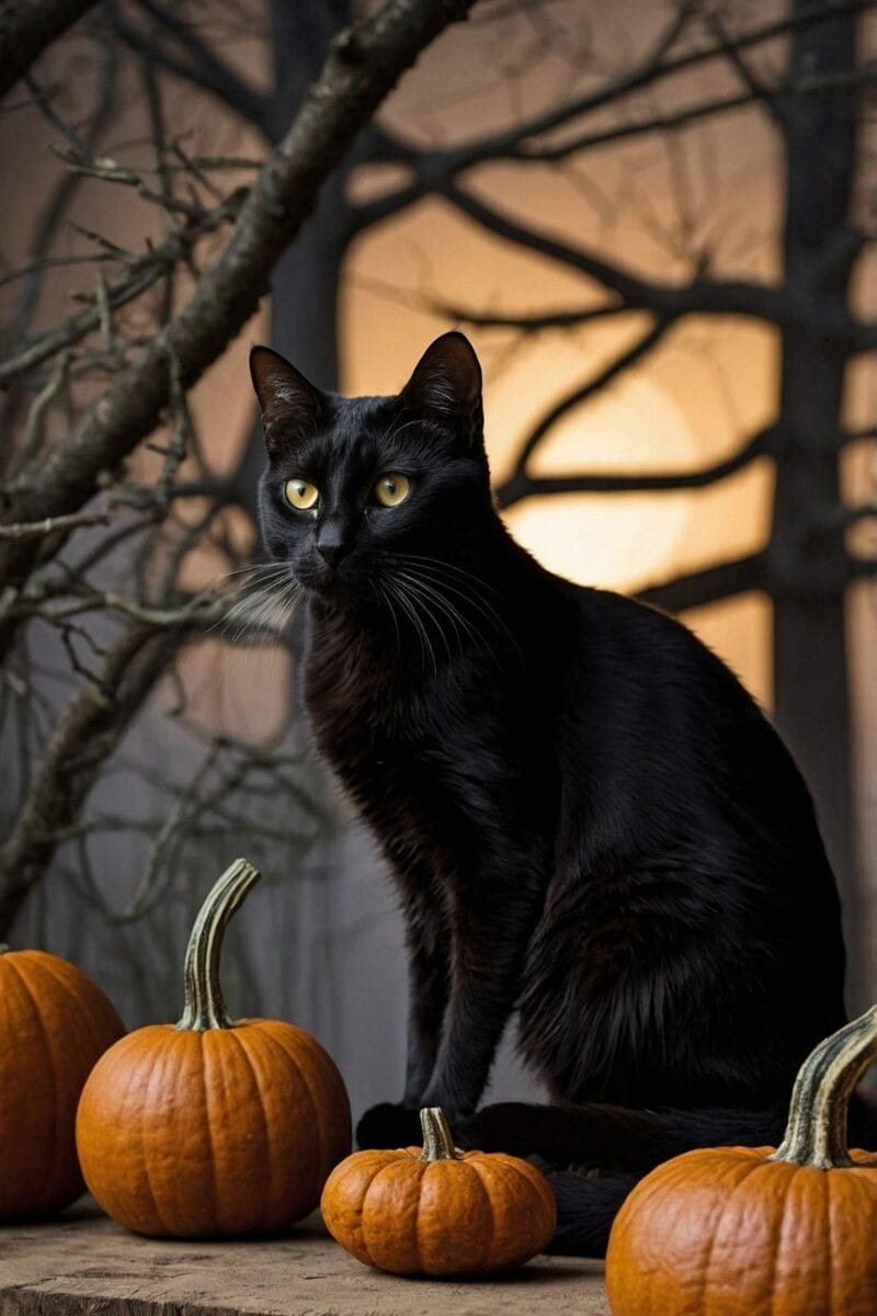Black Cat Silhouette ()
