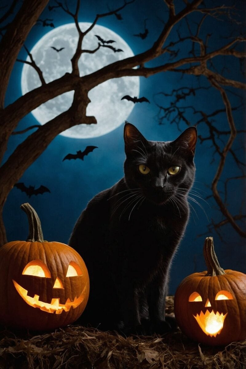 Black Cat Silhouette ()