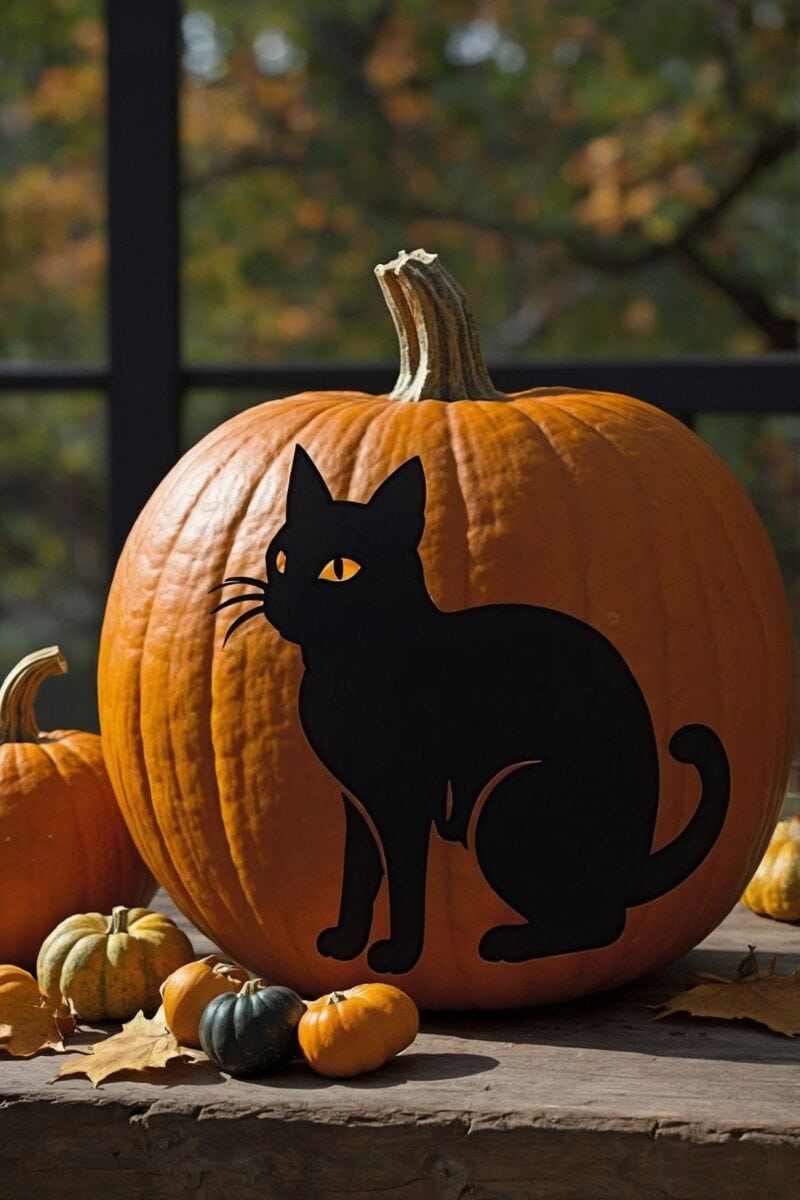 Black Cat Silhouette ()