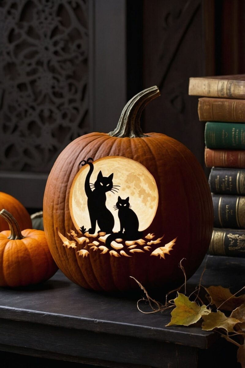 Black Cat Silhouette ()