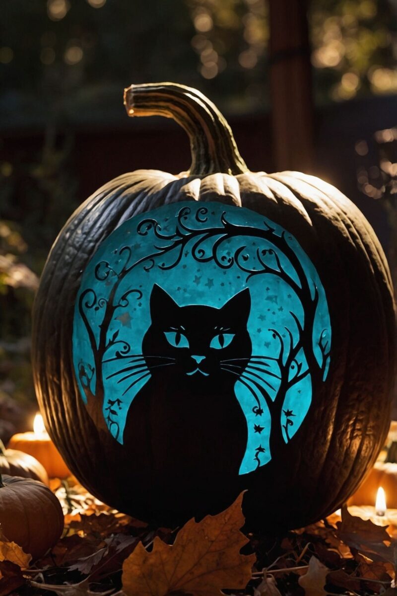 Black Cat Silhouette ()
