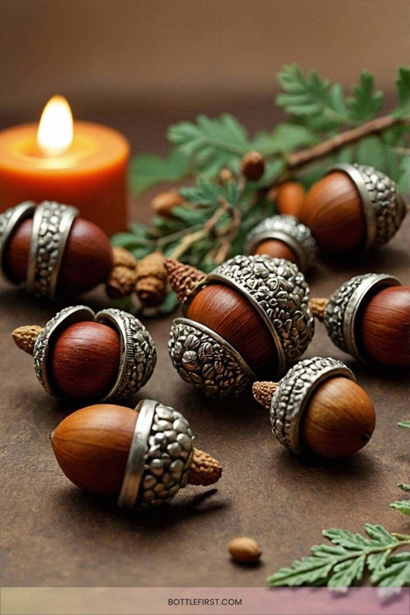 10. Acorn Wine Glass Charms 1