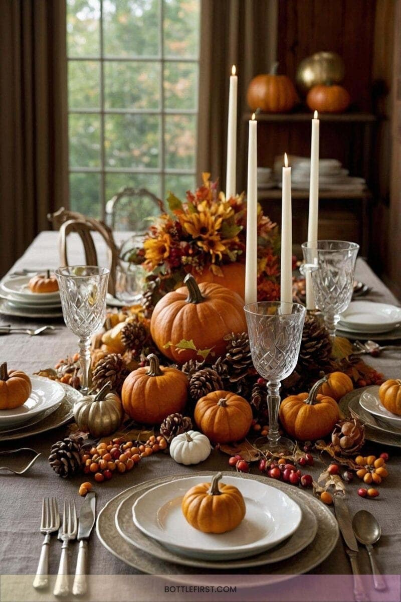 thanksgiving ideas decorating fall table - 22