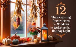 Thanksgiving Decorations for Windows to Welcome the Holiday Light