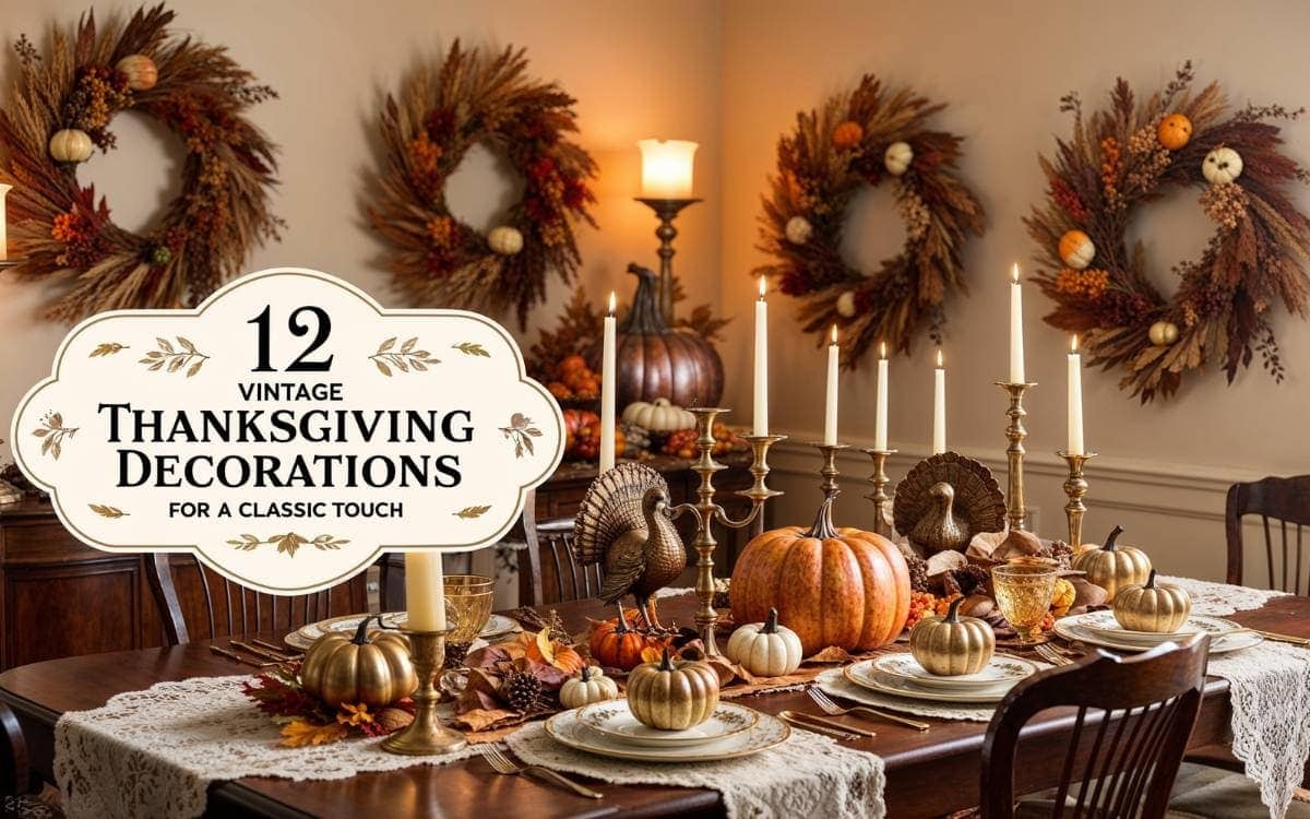 Vintage Thanksgiving Decorations for a Classic Touch