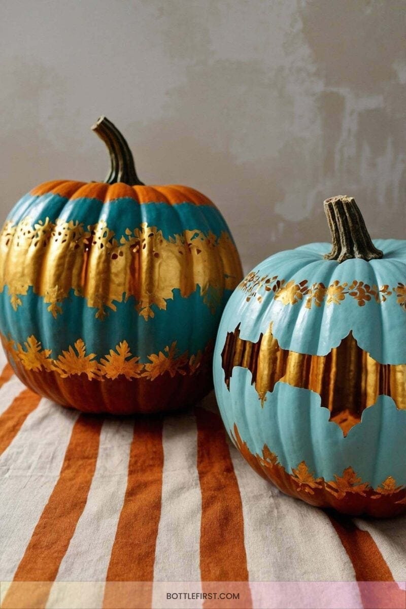 13. Painted Pumpkin Decor 1
