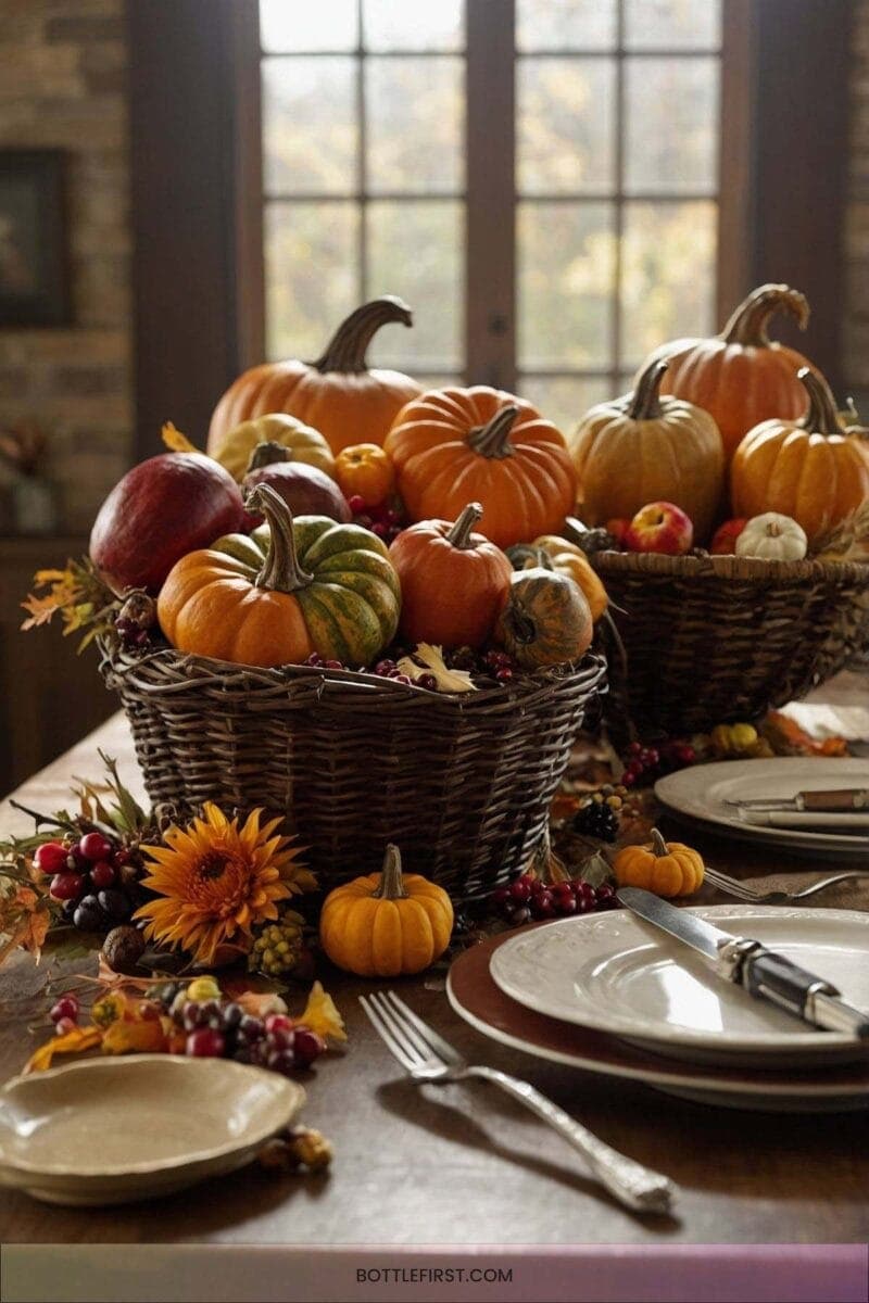 14. Harvest Themed Desk Decorating 1