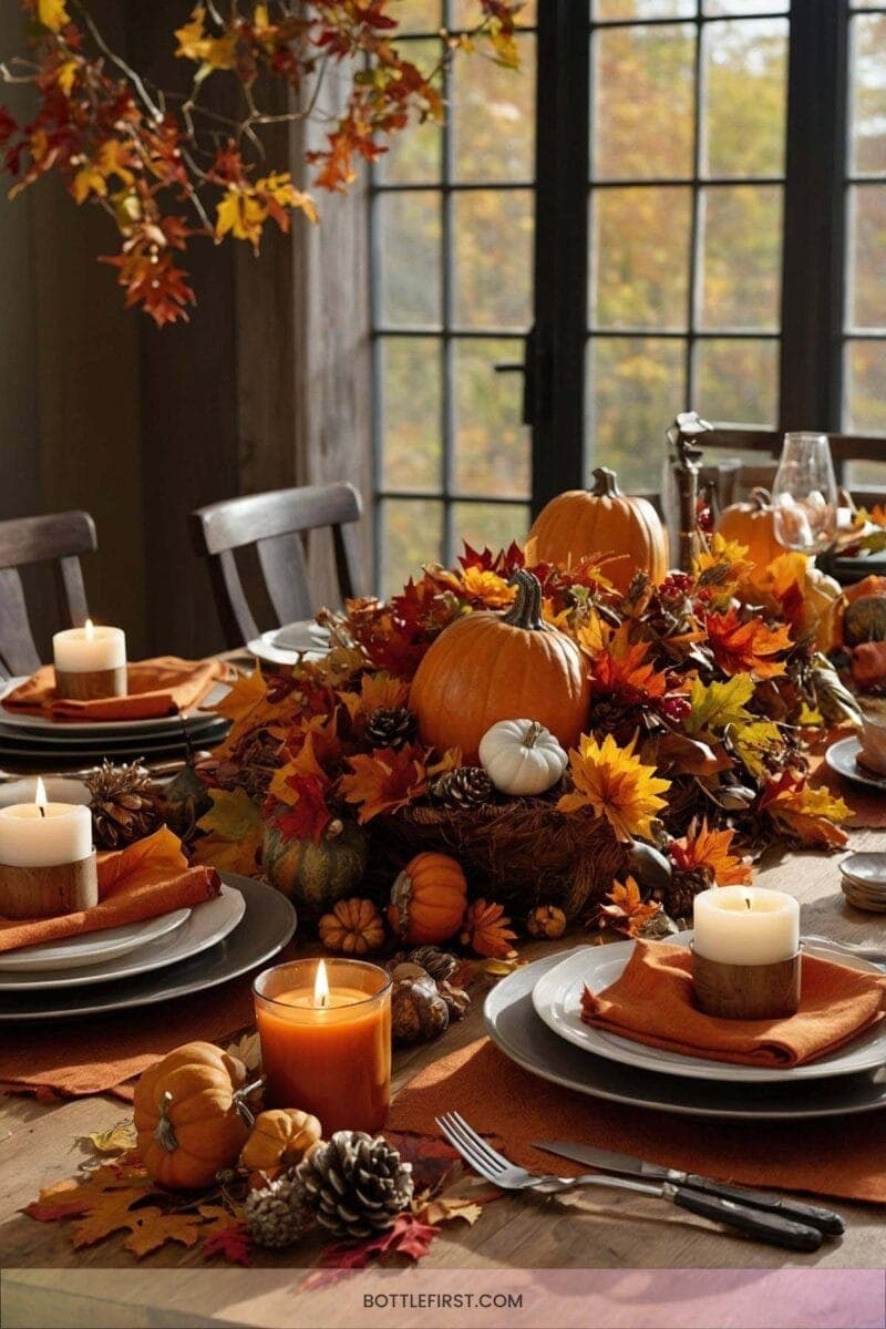 14. Harvest Themed Desk Decorating 2