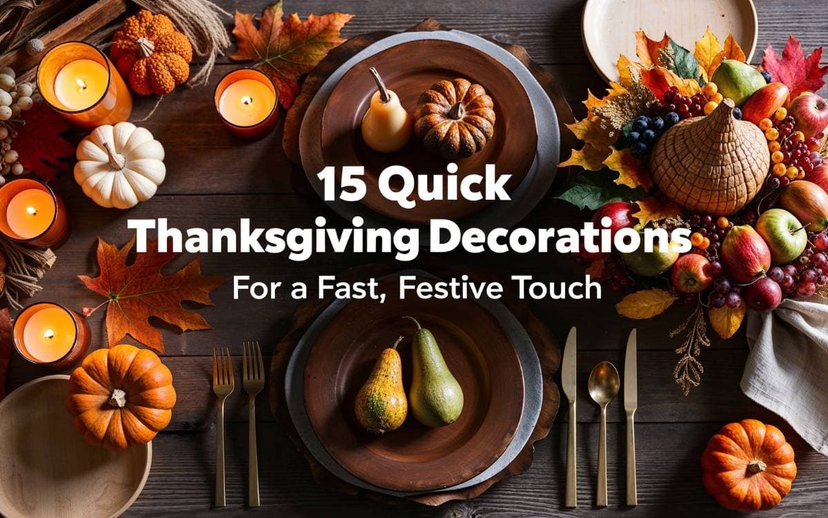 Quick Thanksgiving Decorations for a Fast Festive Touch