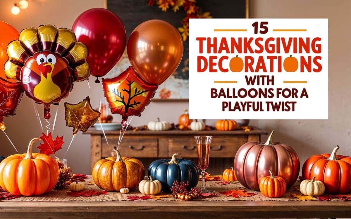 Thanksgiving Decorations with Balloons for a Playful Twist