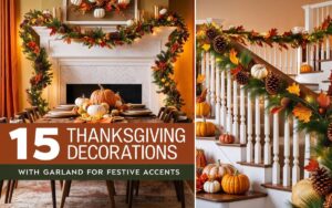 Thanksgiving Decorations with Garland for Festive Accents