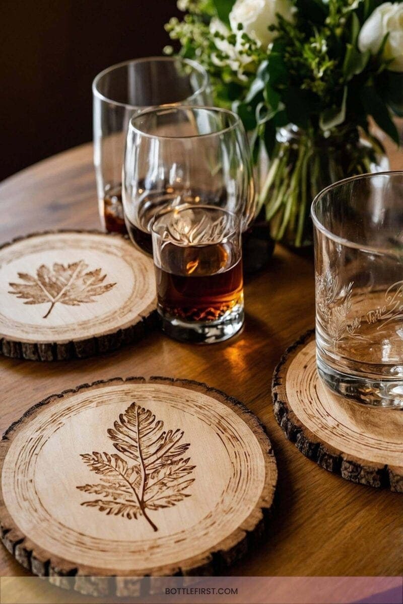 16. Wooden Slice Coasters 2